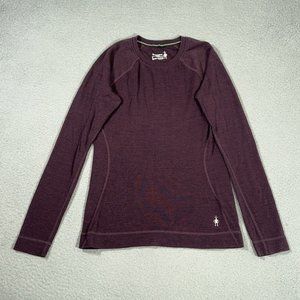 Smartwool Black Cherry Merino 250 Base Layer Wool Long Sleeve Top Shirt Small S